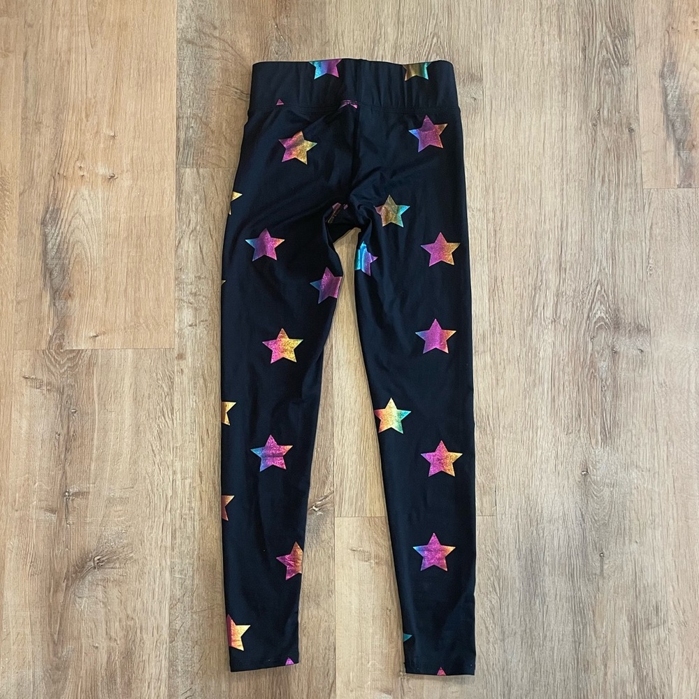 EUC Terez XS rainbow star leggings - Picture 3 of 4
